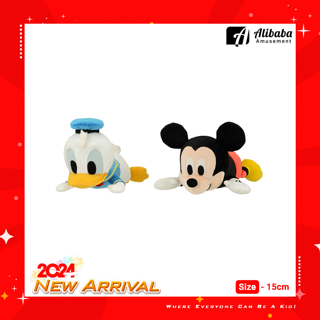 NESOBERI (Lay-Down) “Mickey & Donald” M Plush