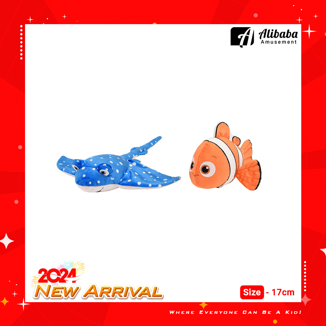 “Finding Nemo” M Plush “Nemo & Mr. Ray”