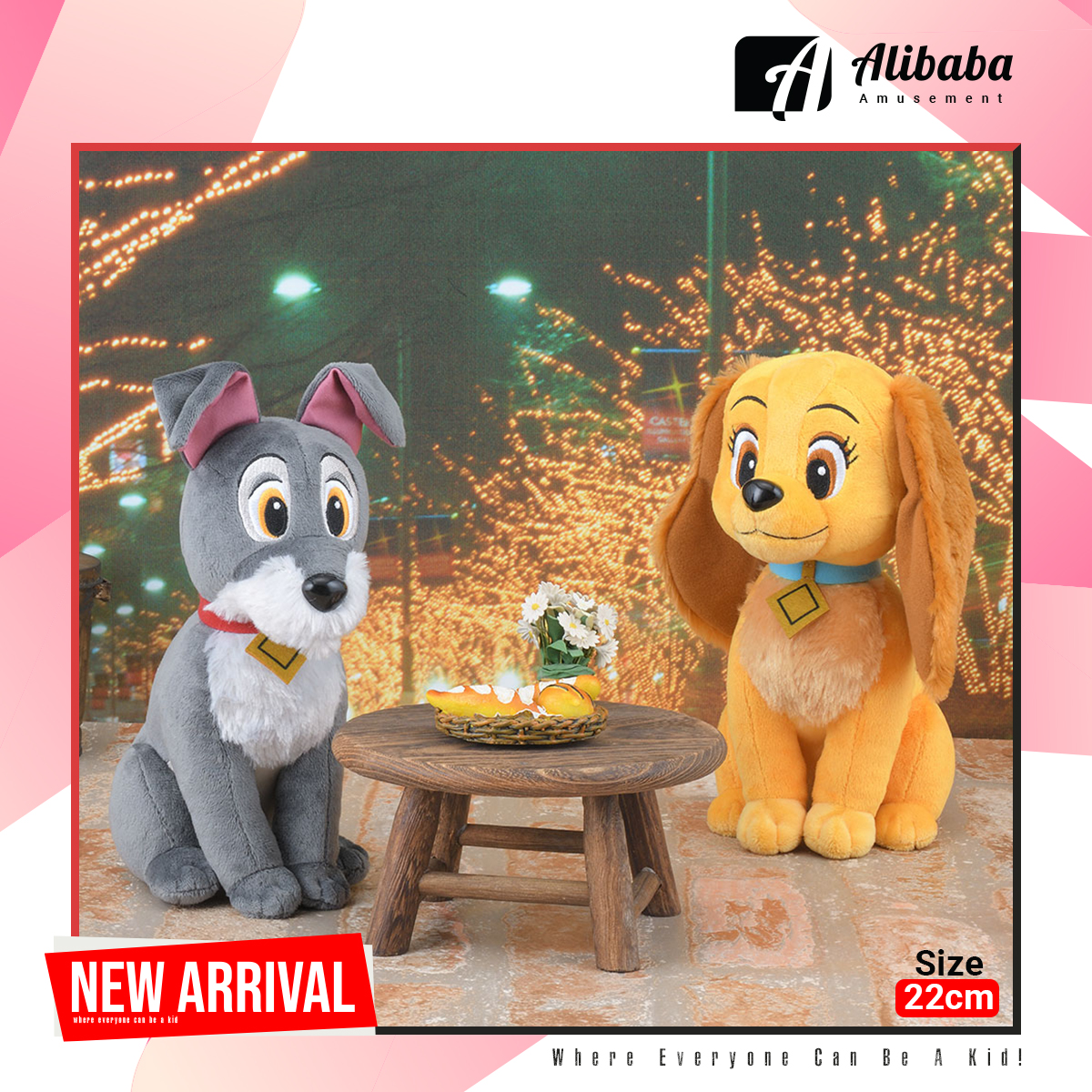 “Lady and the Tramp” M Plush “Lady and Tramp”