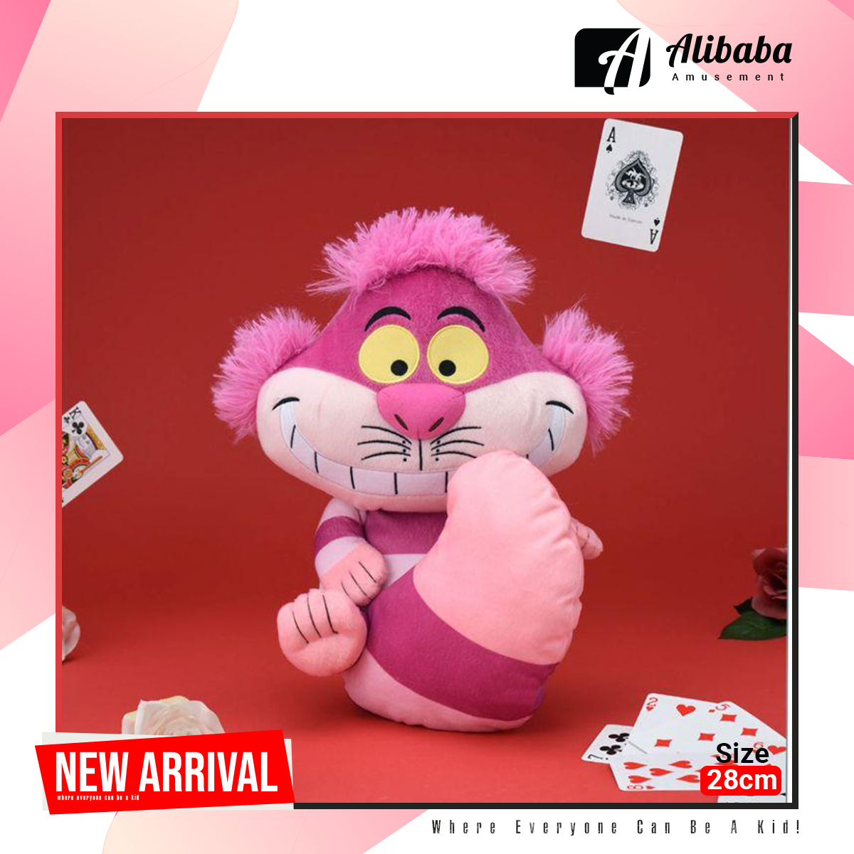 “Cheshire Cat” L Plush Rolled Tail Ver.