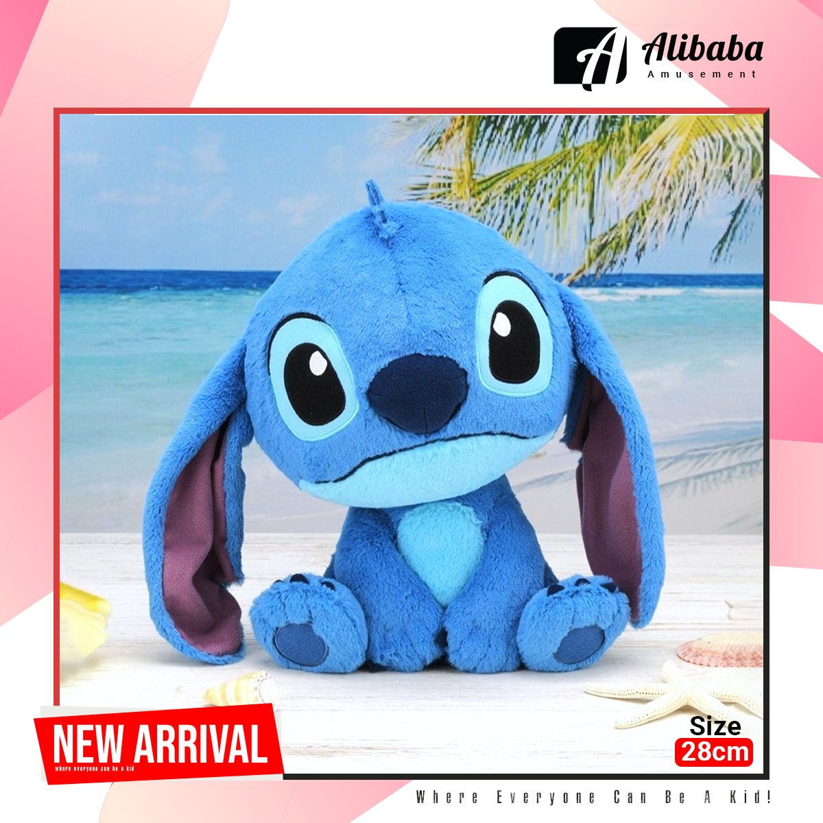 Stitch L Plush Drooping Ears Ver.