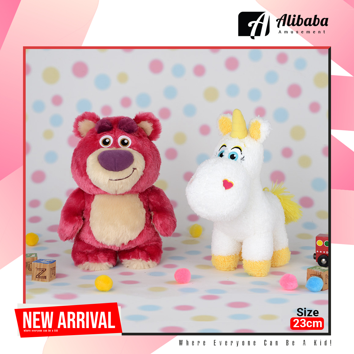 Toy Story M Plush “Lots-o’-Huggin’ Bear & Buttercup”