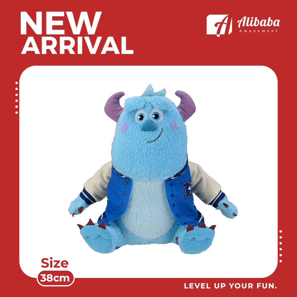 Red-Cheek “Monsters University” L Plush “Sulley”