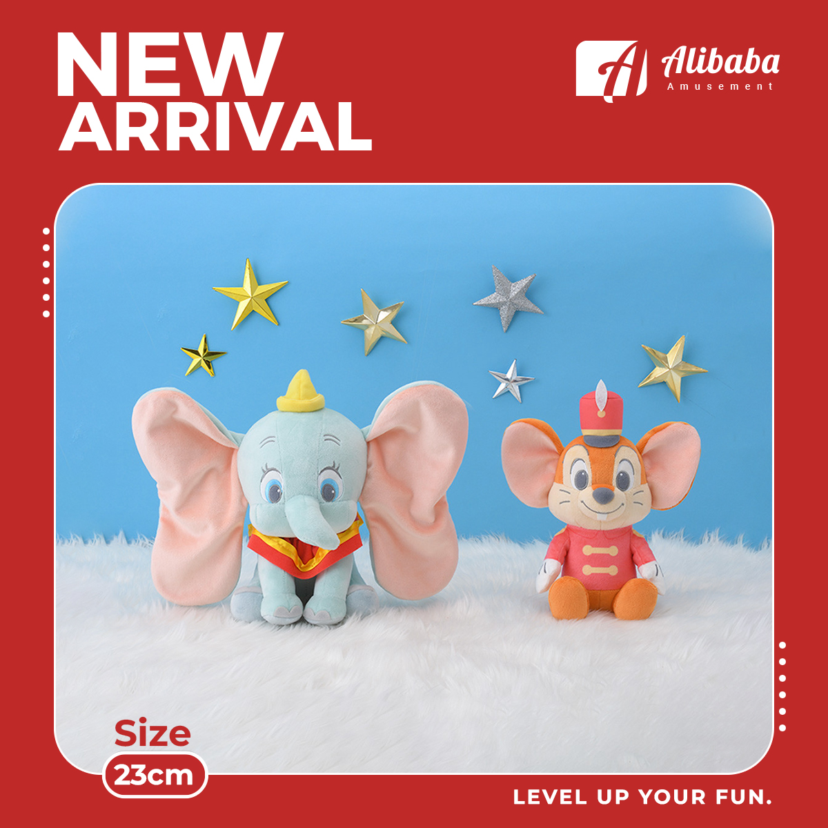 Little “Dumbo” M Plush “Dumbo & Timothy”