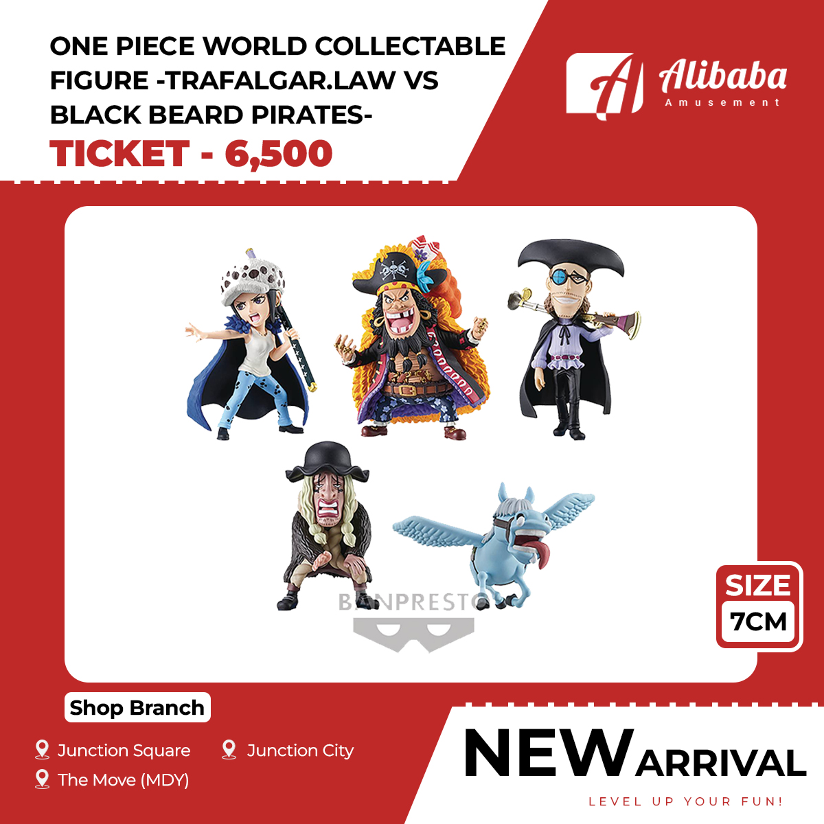 ONE PIECE WORLD COLLECTABLE FIGURE -TRAFALGAR.LAW VS BLACKBEARD PIRATES-