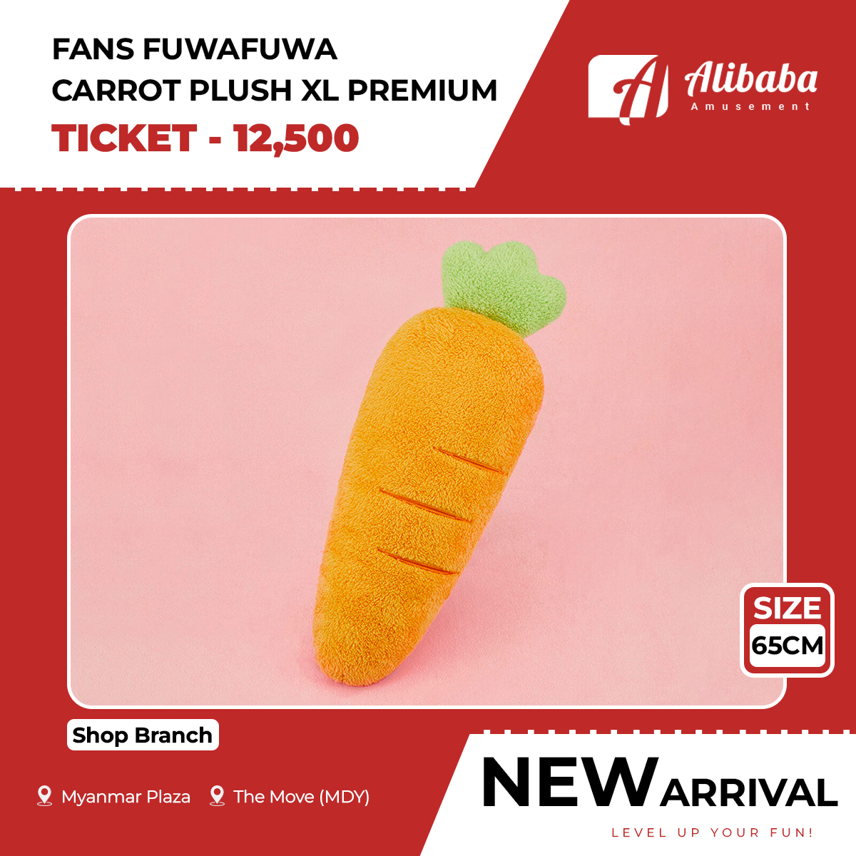 FANS FUWAFUWA CARROT PLUSH XL PREMIUM