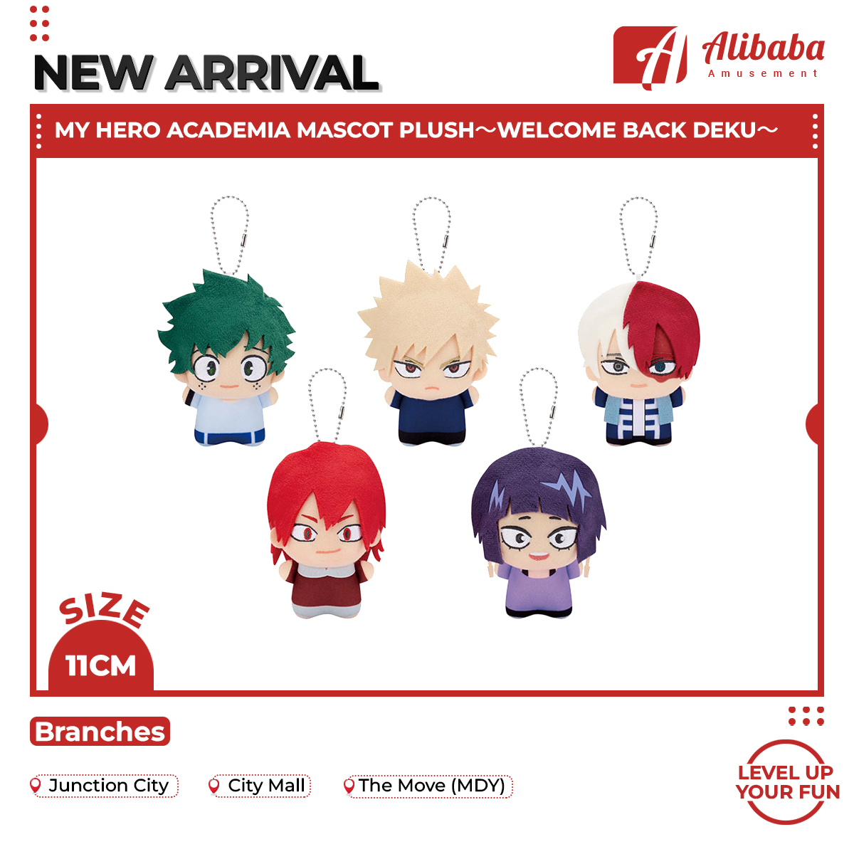 MY HERO ACADEMIA MASCOT PLUSH～WELCOME BACK DEKU～