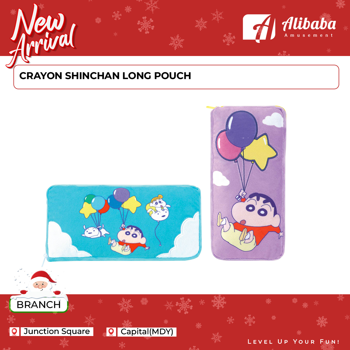 CRAYON SHINCHAN LONG POUCH