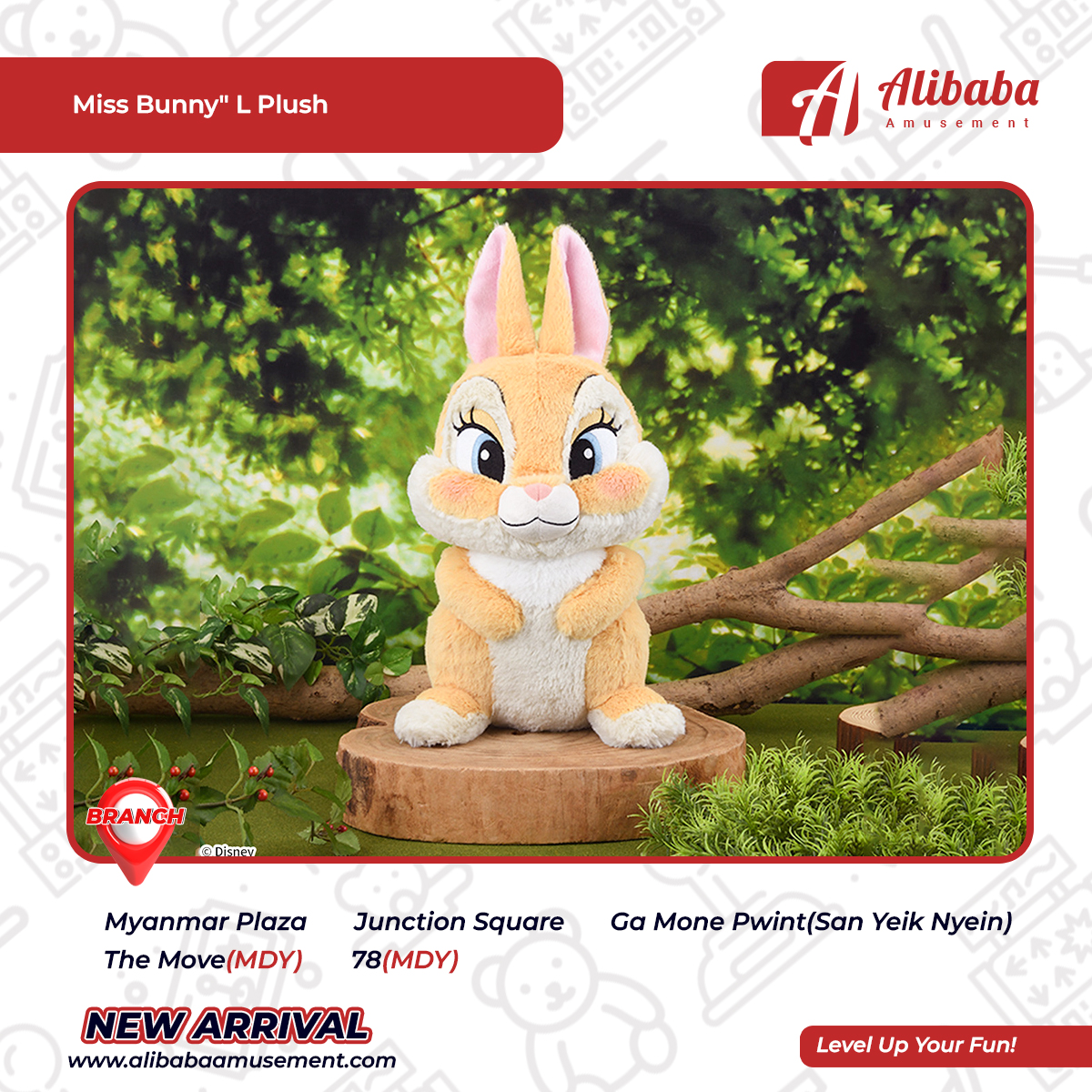 “Miss Bunny” L Plush