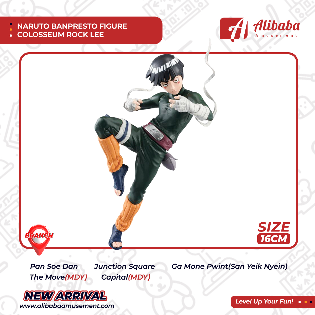 NARUTO BANPRESTO FIGURE COLOSSEUM ROCK LEE