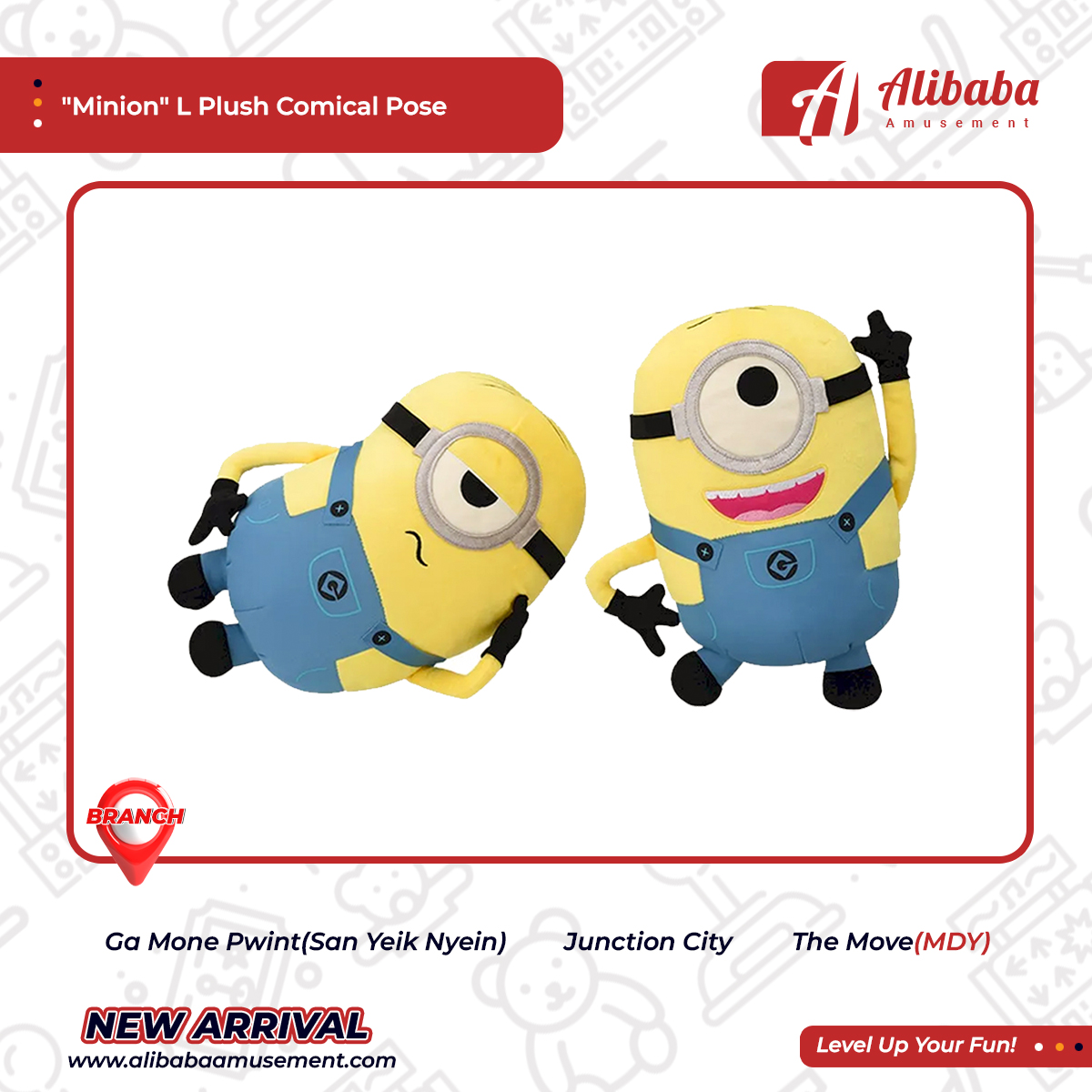 “Minion” L Plush Comical Pose