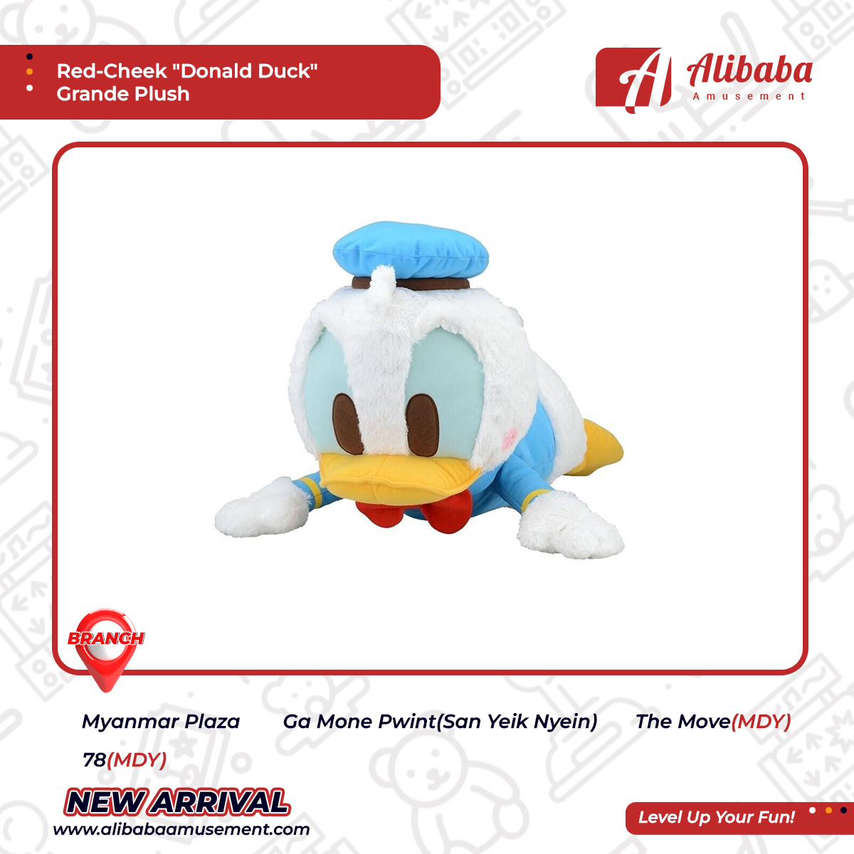 Red-Cheek “Donald Duck” Grande Plush