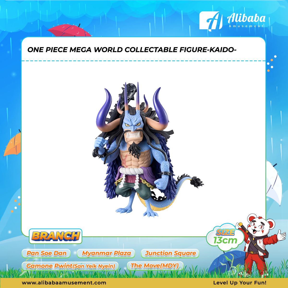ONE PIECE MEGA WORLD COLLECTABLE FIGURE-KAIDO-