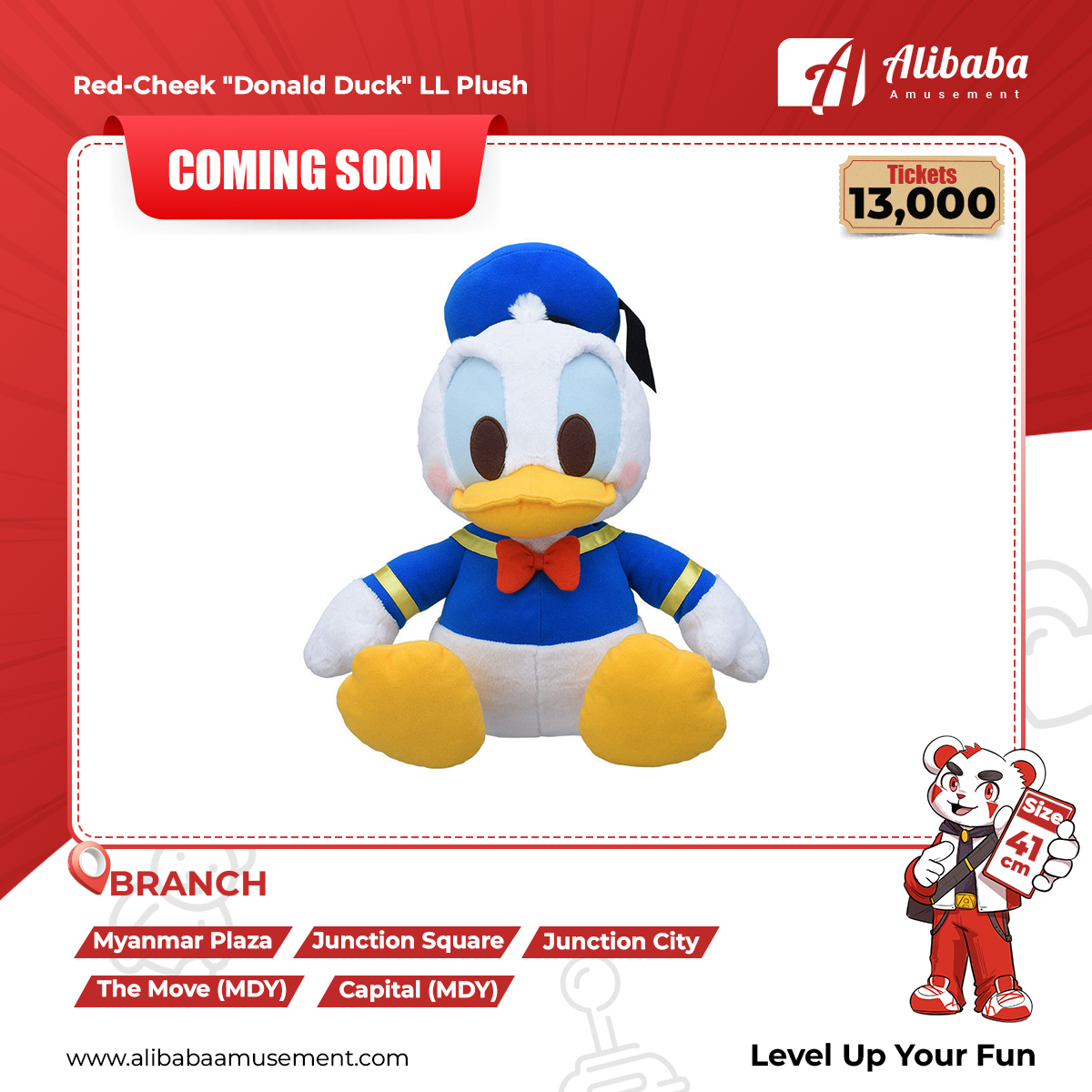 Red-Cheek “Donald Duck” LL Plush