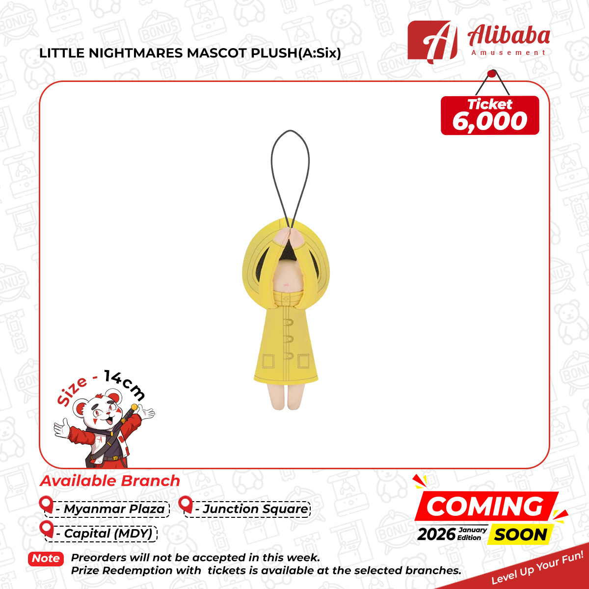 LITTLE NIGHTMARES MASCOT PLUSH(A:Six)