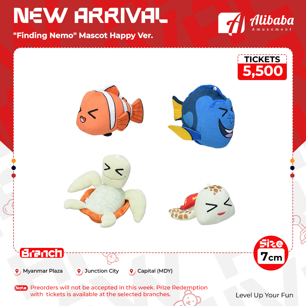 “Finding Nemo” Mascot Happy Ver.