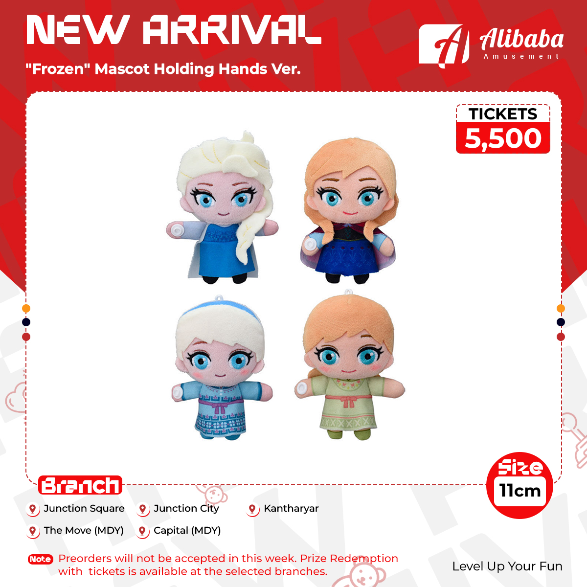 “Frozen” Mascot Holding Hands Ver.