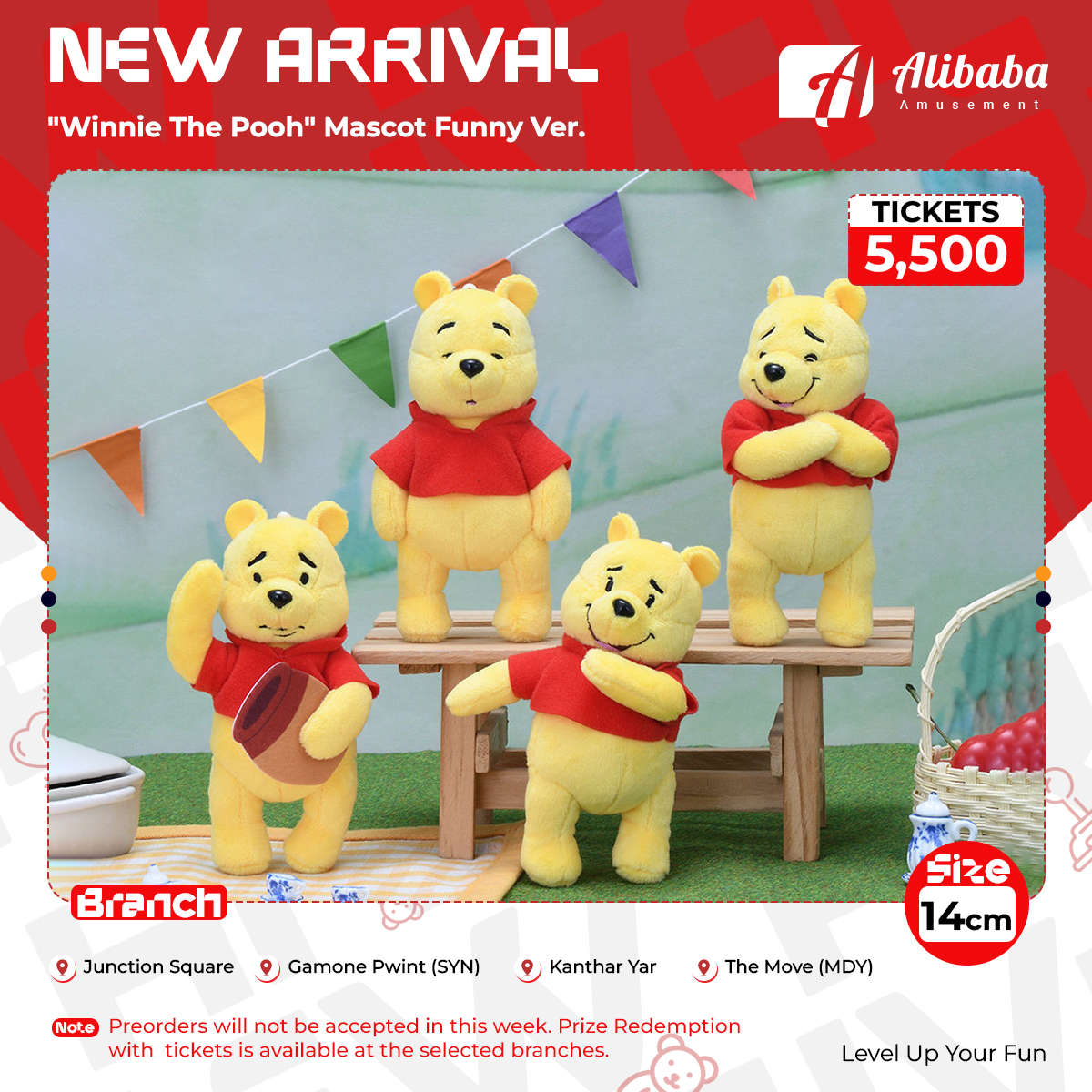 “Winnie The Pooh” Mascot Funny Ver.