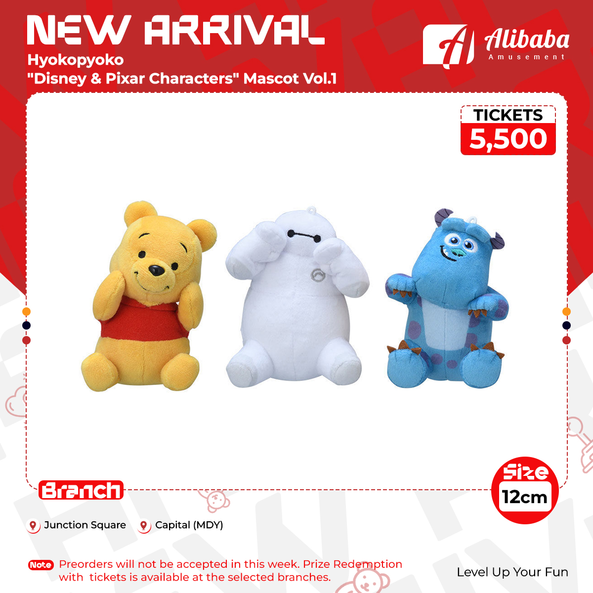 Hyokopyoko “Disney & Pixar Characters” Mascot Vol.1