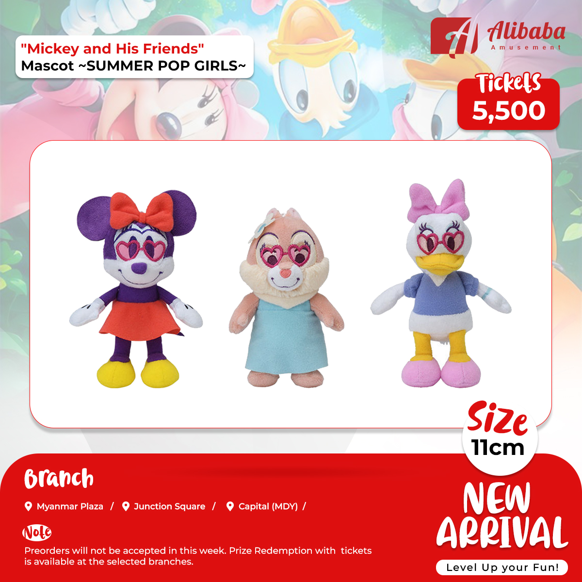 “Mickey and His Friends” Mascot ~SUMMER POP GIRLS~