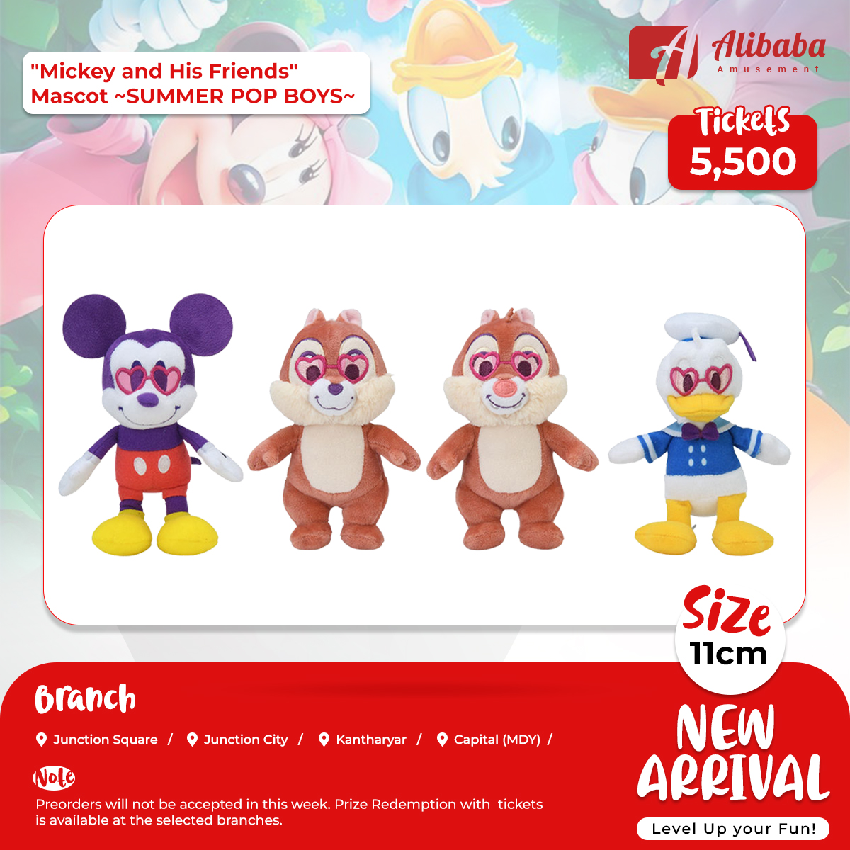 “Mickey and His Friends” Mascot ~SUMMER POP BOYS~