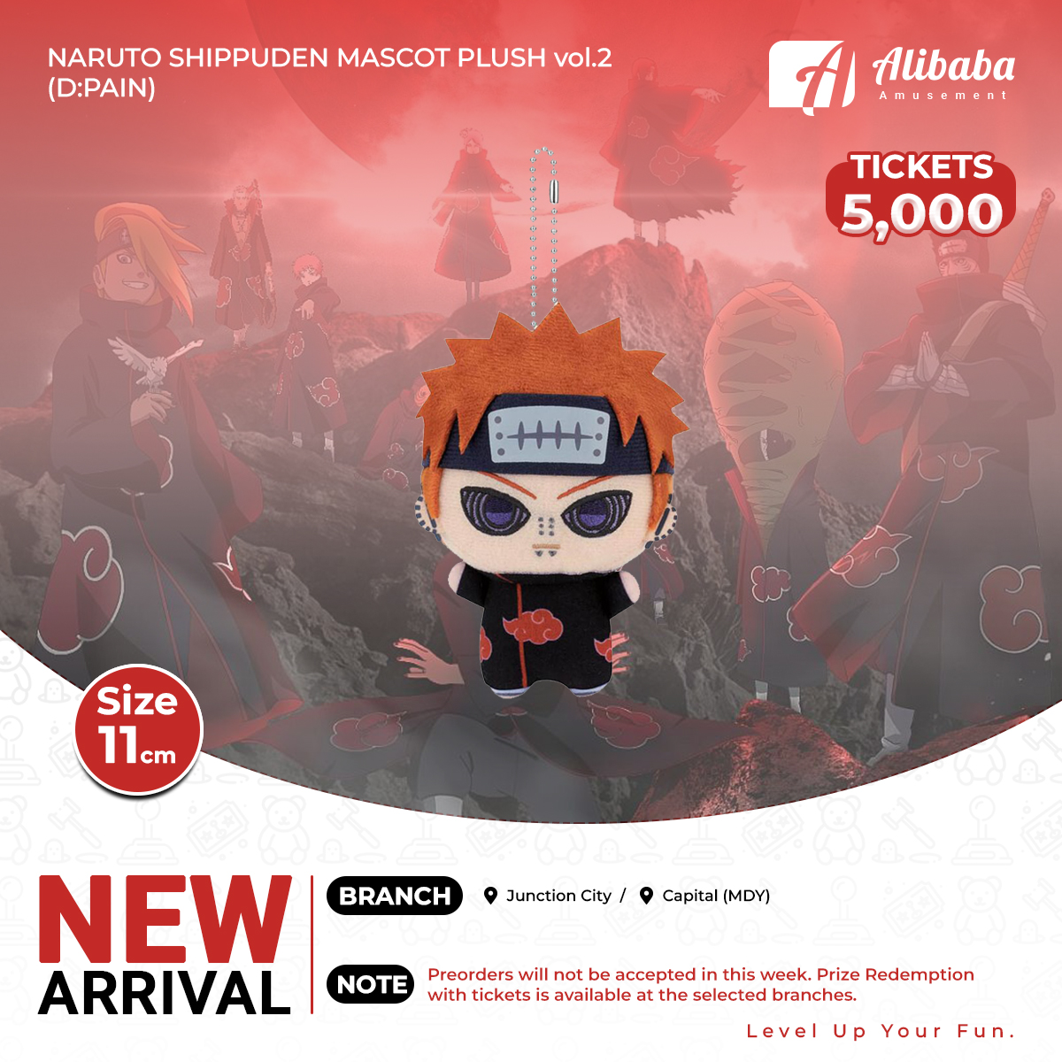NARUTO SHIPPUDEN MASCOT PLUSH vol.2(D:PAIN)