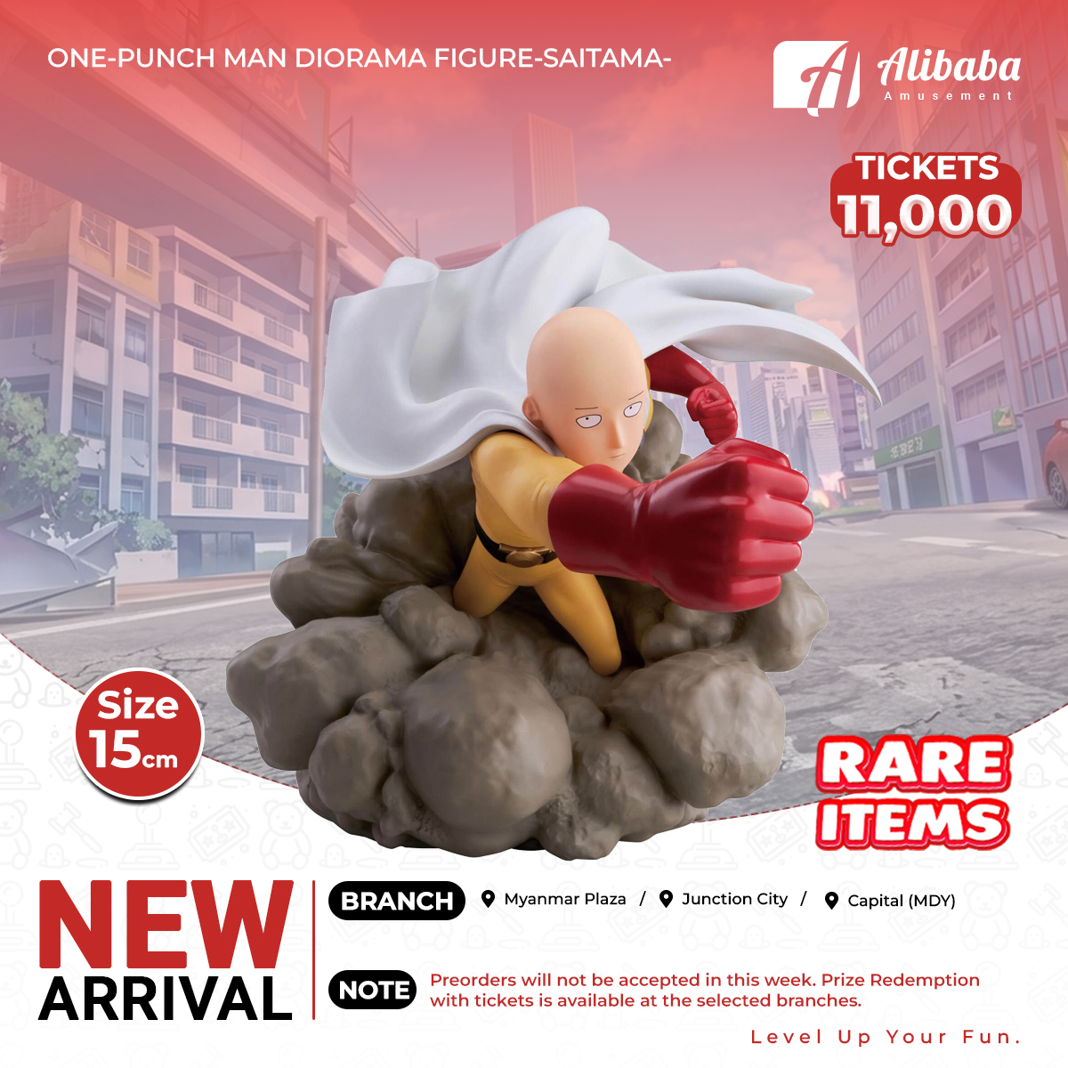 ONE-PUNCH MAN DIORAMA FIGURE-SAITAMA-