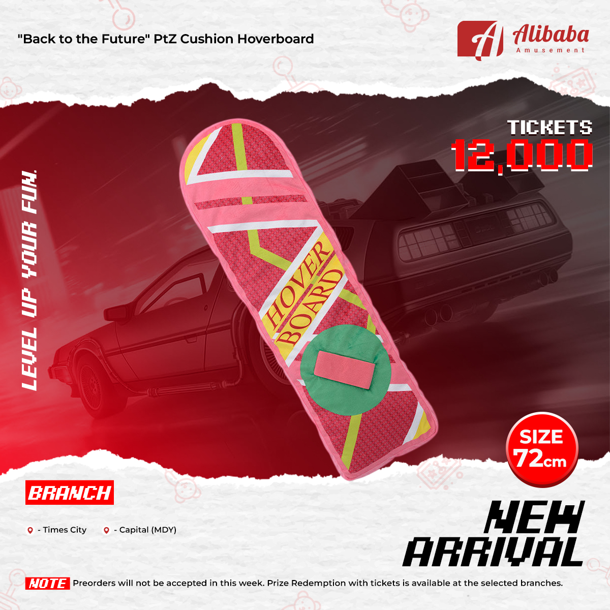 “Back to the Future” PtZ Cushion Hoverboard