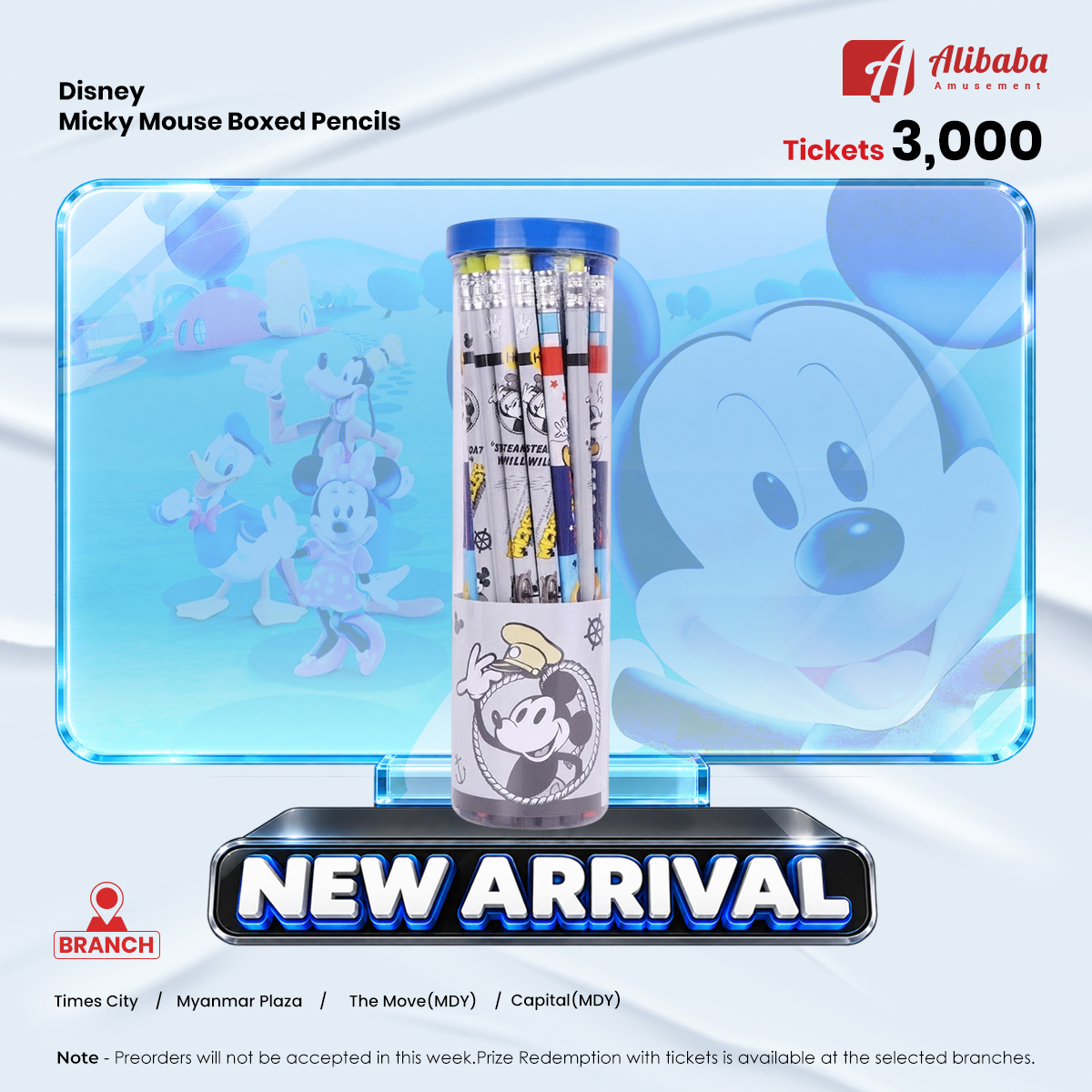 Disney Micky Mouse Boxed Pencils