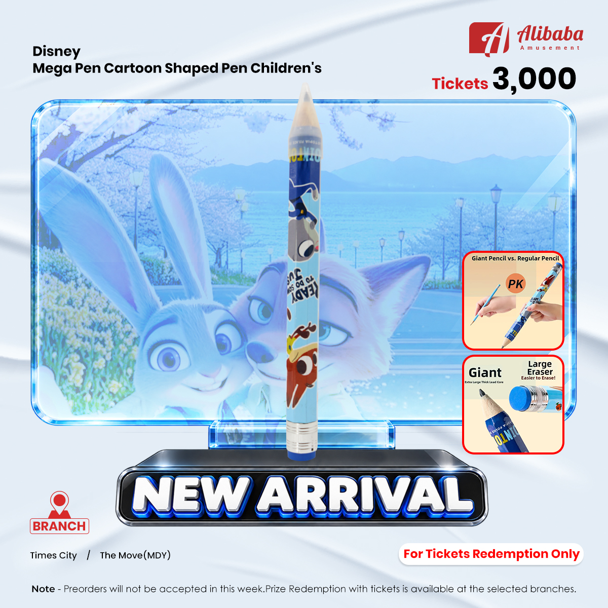 Disney Mega Pen Cartoon Shaped Pen Children's