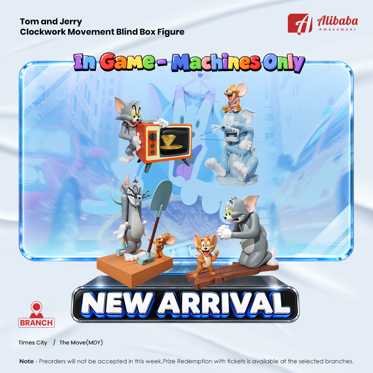 Tom and Jerry Clockwork Movement Blind Box Figure